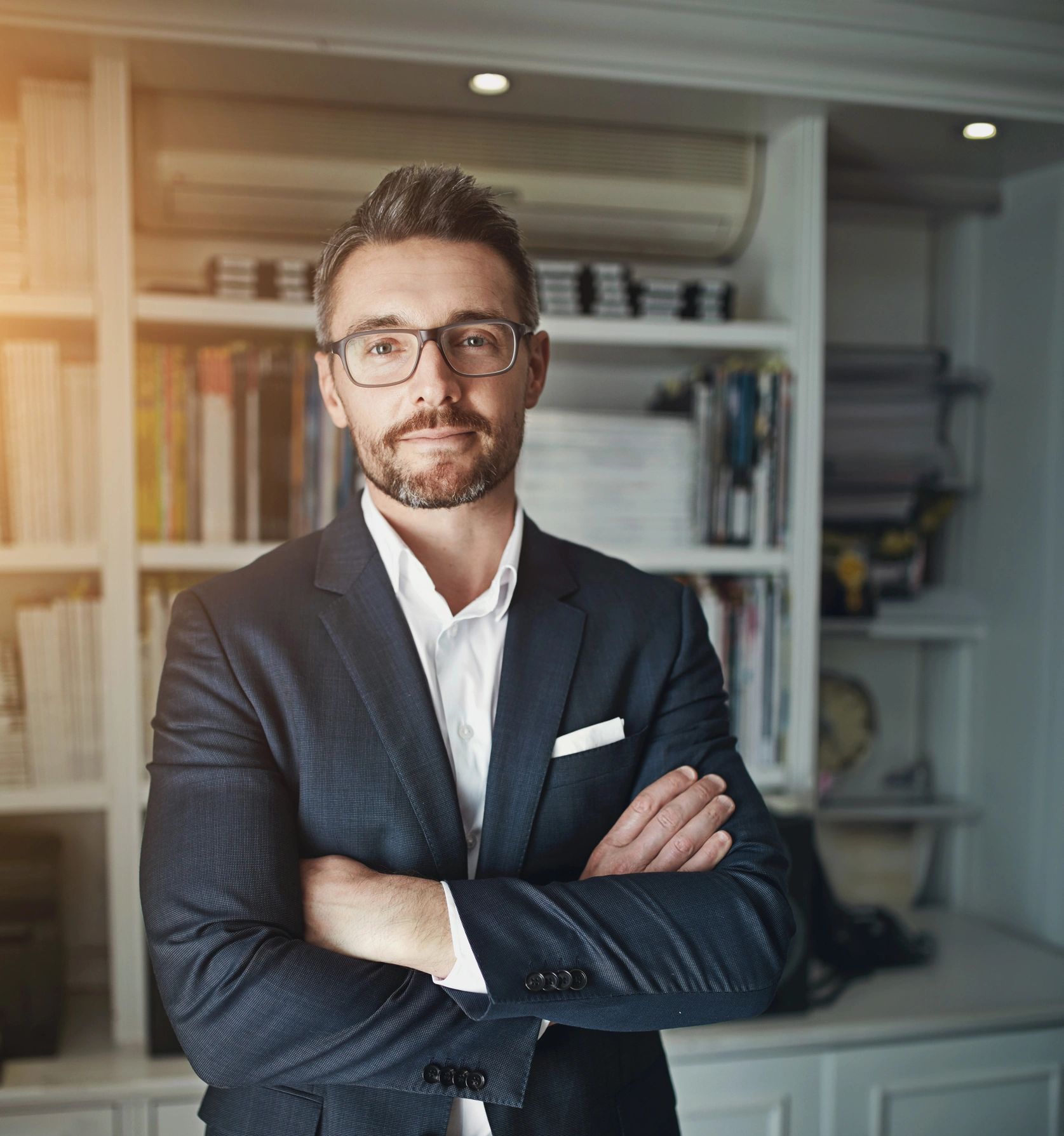 Professional male consultant portrait in office
